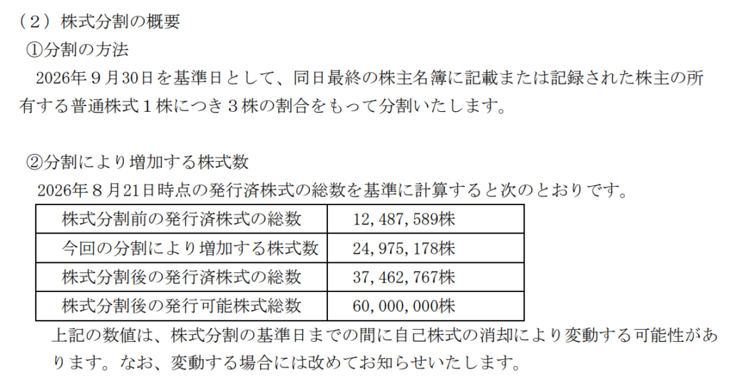 配当利回り4％以上の優待銘柄、株式分割！だけど
